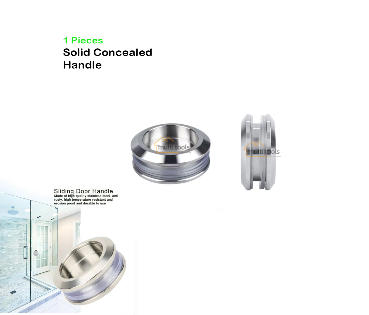 Solid Concealed Handle